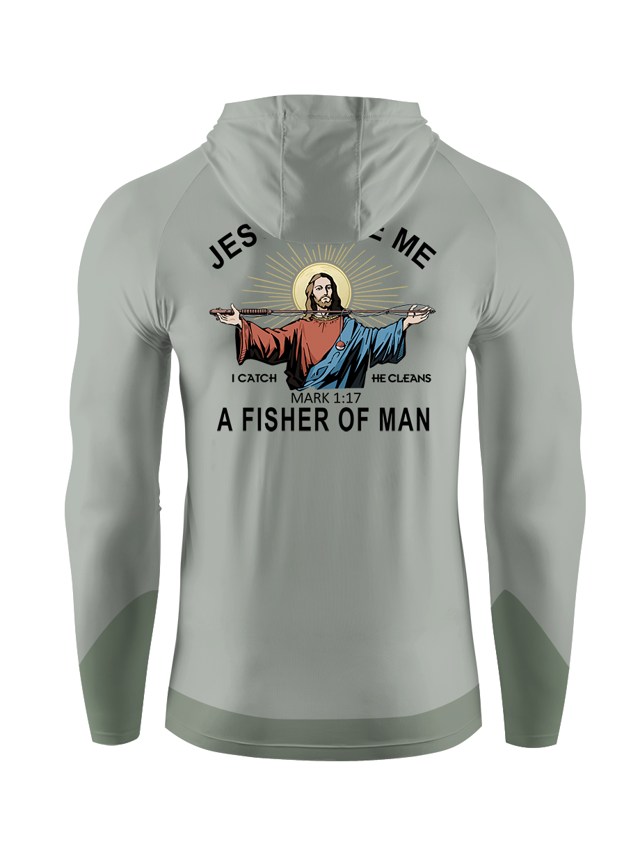Jesus Made Me a Fisher of Men UPF Hoodie