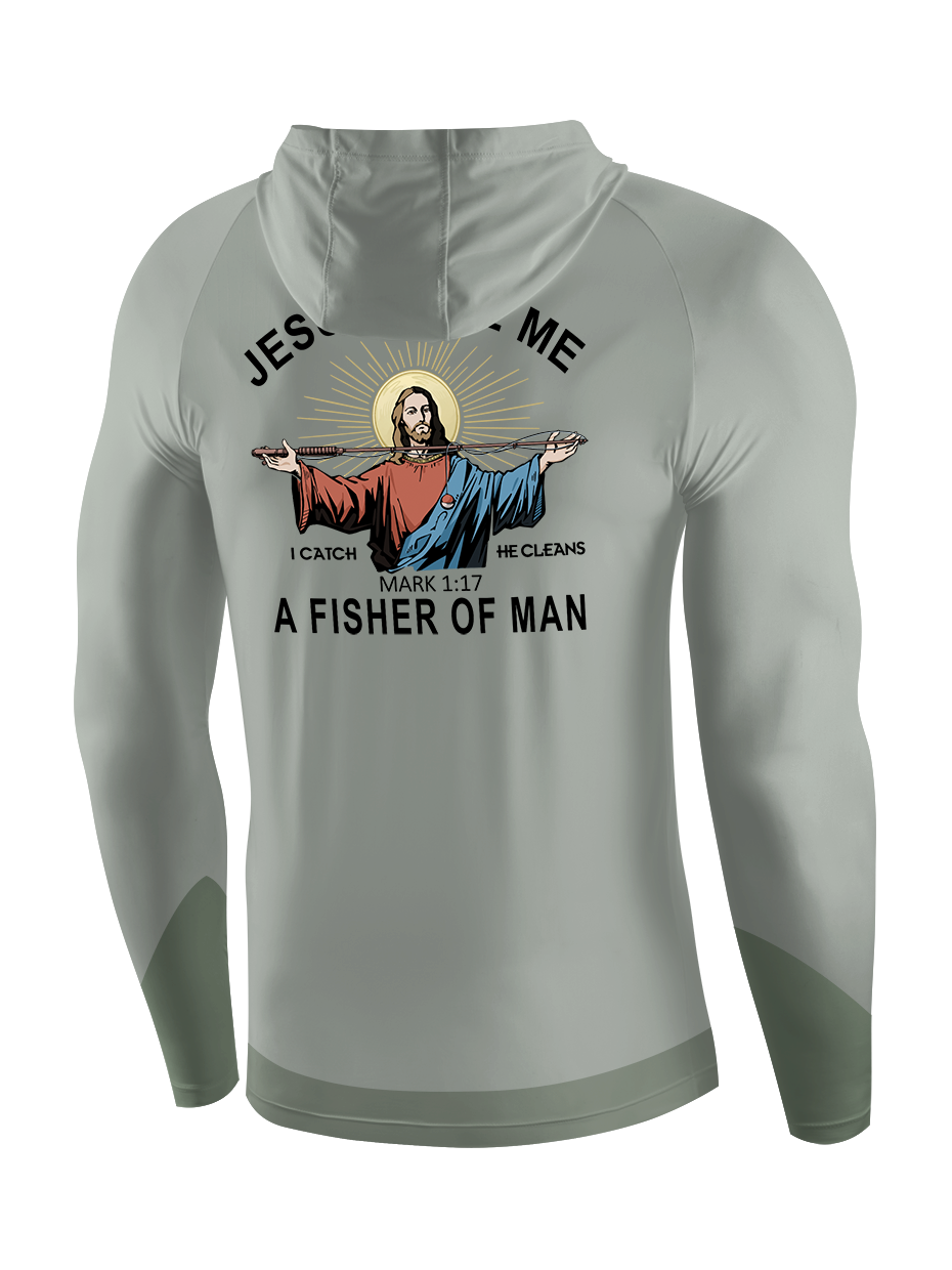 Jesus Made Me a Fisher of Men UPF Hoodie