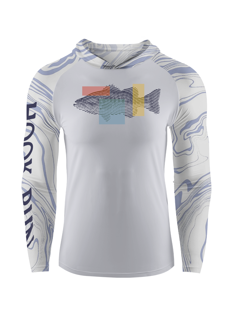Fishing Dreams in Fingerprints UPF Hoodie