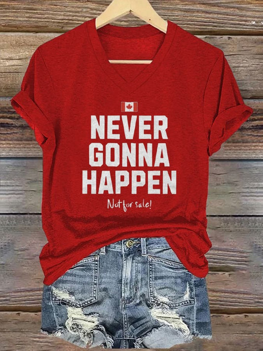 Women's Never Gonna Happen Print T-shirt