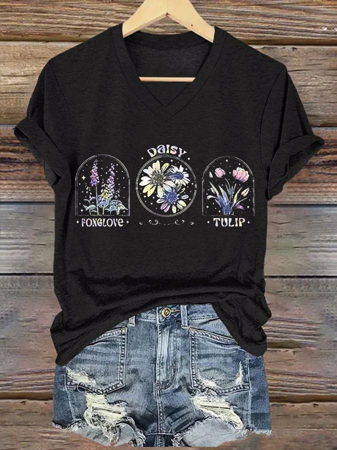 Women's Floral FDT Print T-Shirt