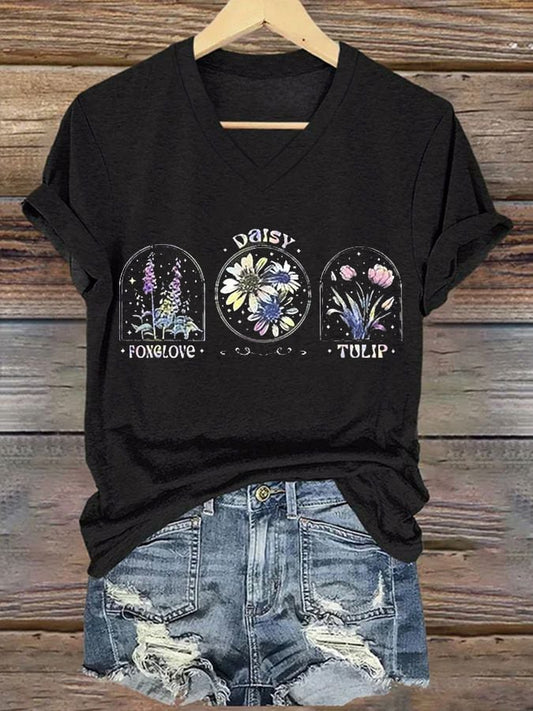 Women's Floral FDT Print T-Shirt
