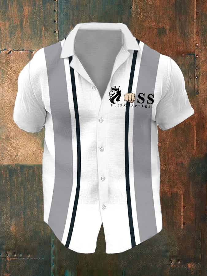 Herren Kontrast Business Casual Hemd