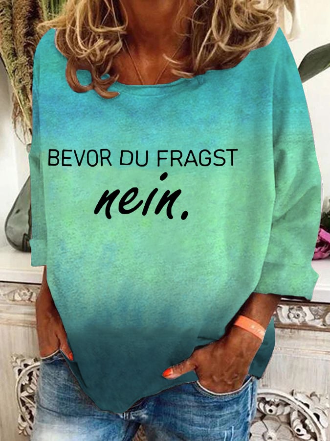 BEVOR DU FRAGST nein-Sweatshirt für Damen