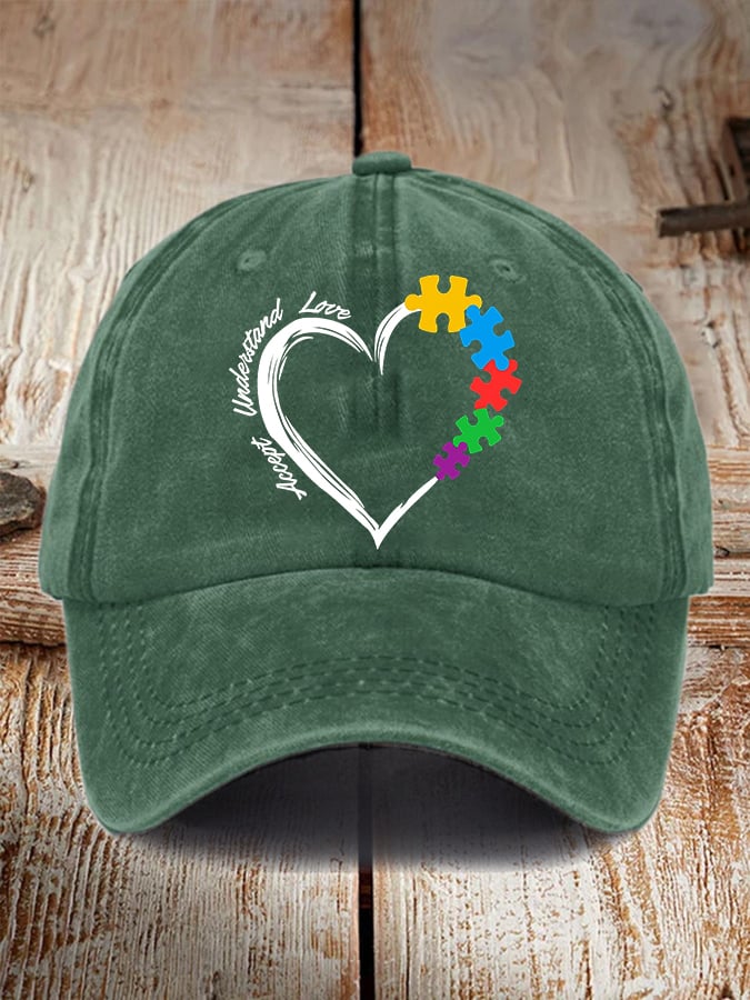 Autism Awareness Print Baseball Cap