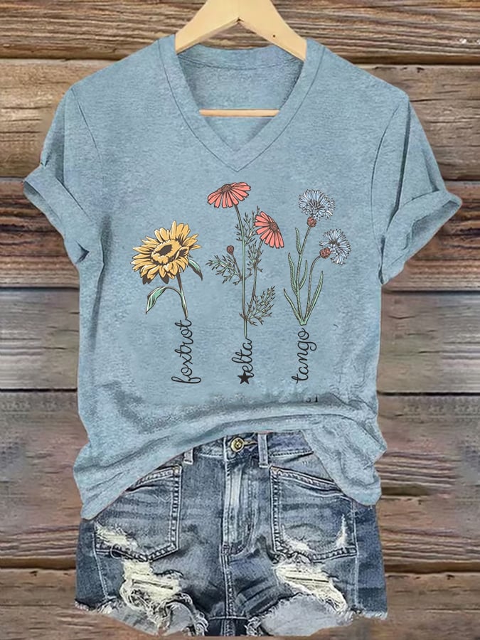 Women's Floral FDT Print T-Shirt