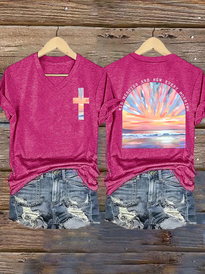 His Mercies Are New Every Morning Print T-shirt