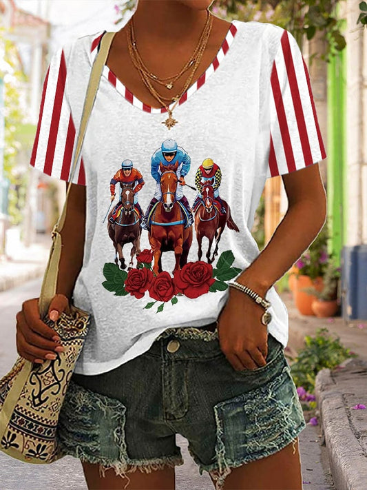 Women'S Kentucky Derby Print T-shirt