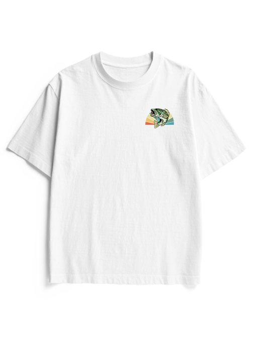 Hooked on the Reel Life Unisex Heavyweight Cotton T-Shirt