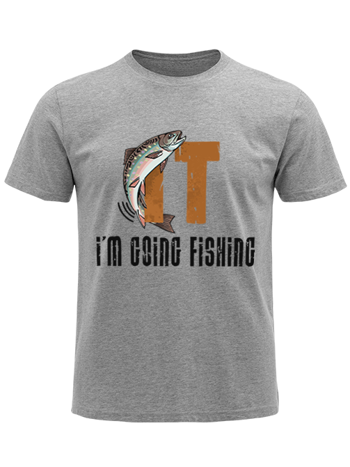 I'm Going Fishing Humor Unisex Classic Cotton Tee