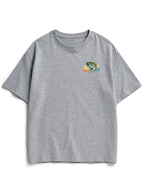 Hooked on the Reel Life Unisex Heavyweight Cotton T-Shirt