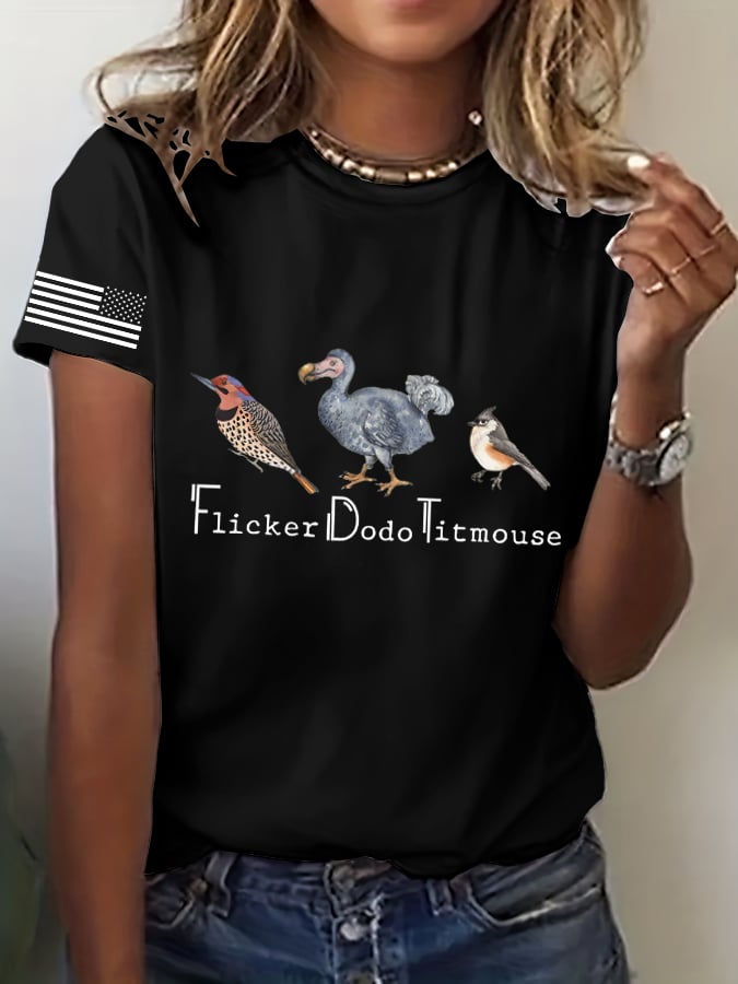Women's Animal FDT Printed Casual T-Shirt