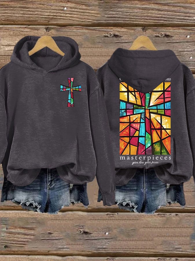 Women's God Turns Broken Pieces Into Masterpieces  Sweatshirt