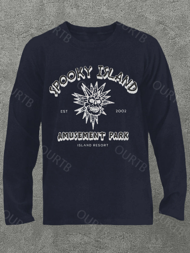 Spooky Island Halloween Cotton Long Sleeve T-Shirt