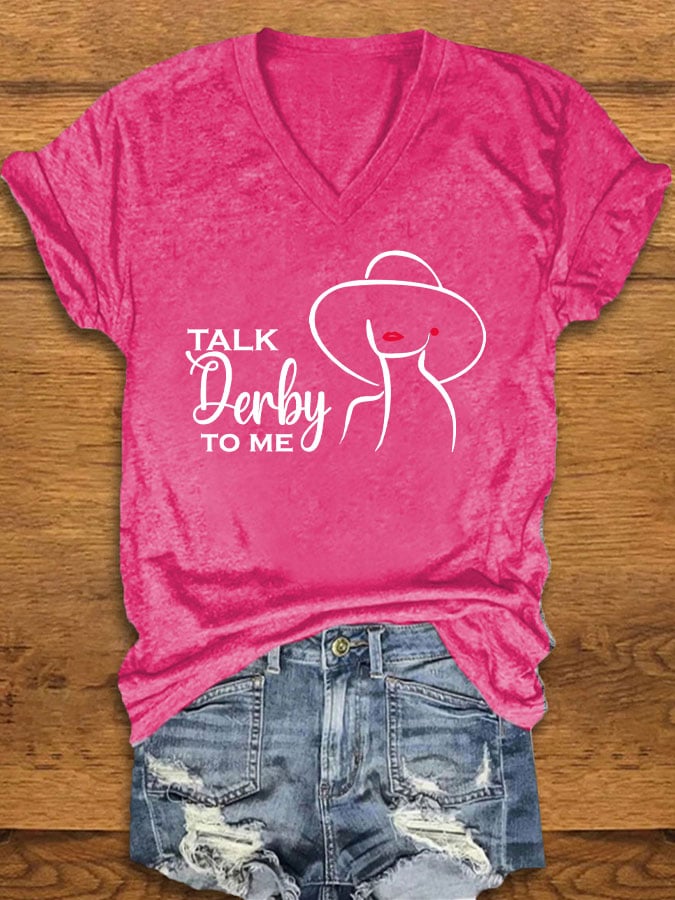 Women's "Talk Derby To Me" Printed T-Shirt