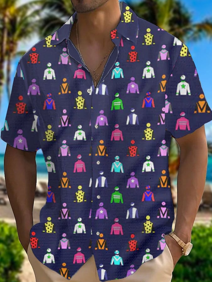 Men's Derby Roses Printed Casual Shirt