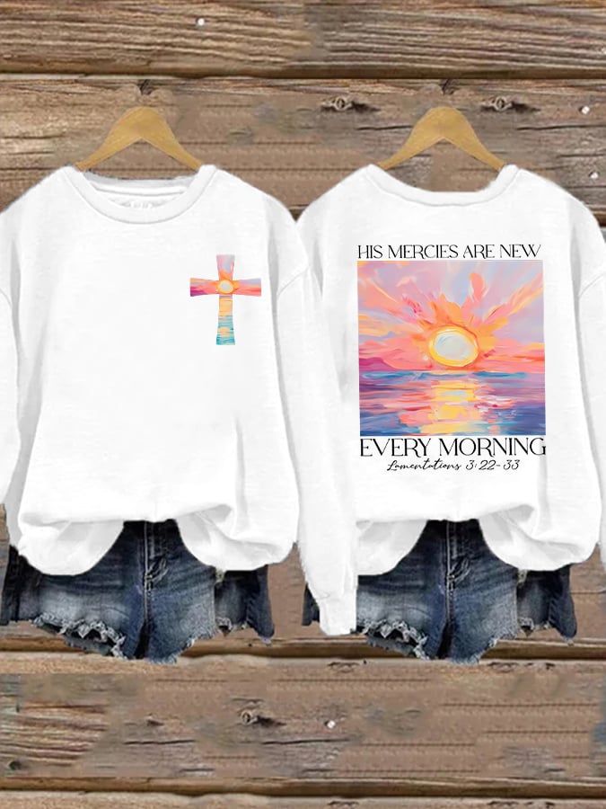 Women's His Mercies Are New Every Morning Feeling Sweatshirt