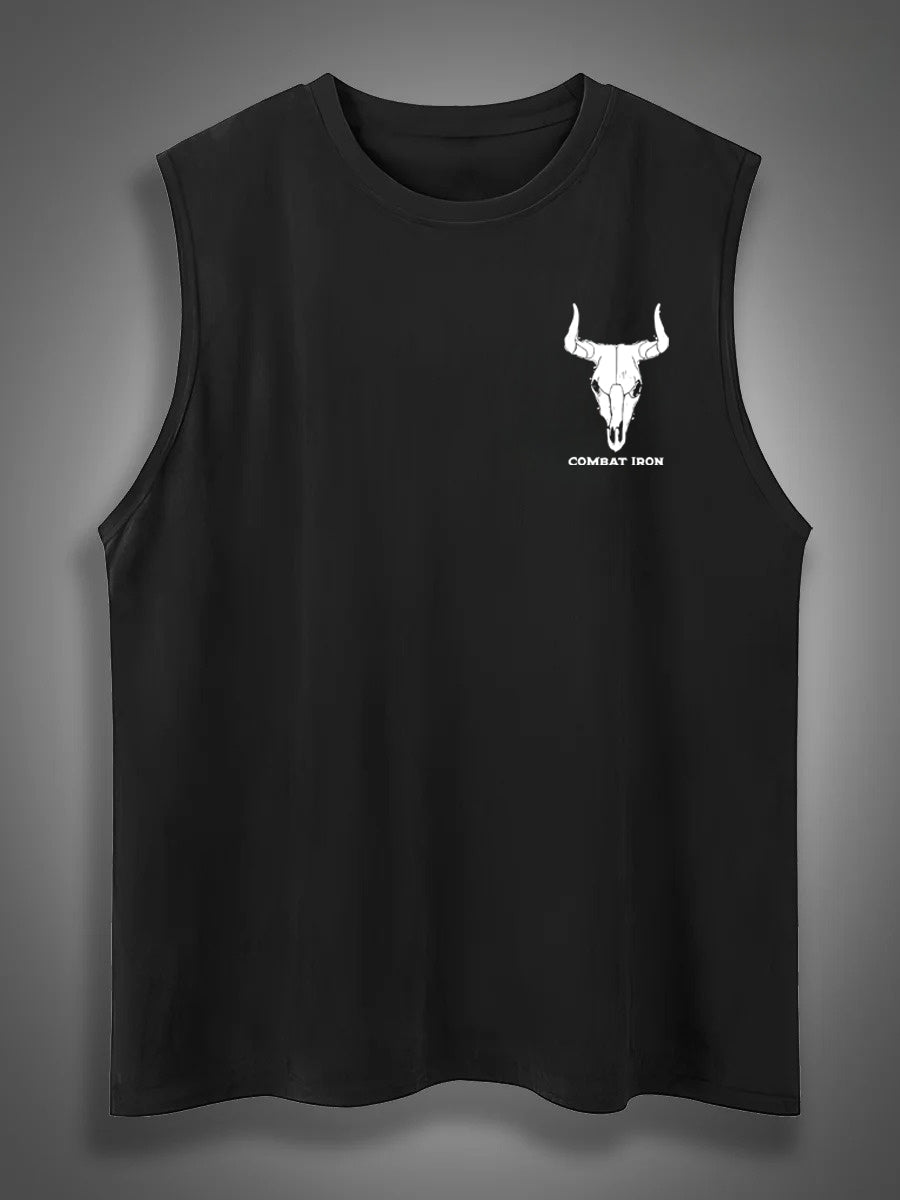 If Genders Confuse You Go Milk A Bull Print Cotton Sleeveless Tank Tops