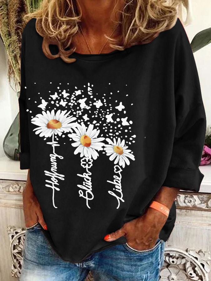 Hoffnung, Glück, Liebe Sweatshirt