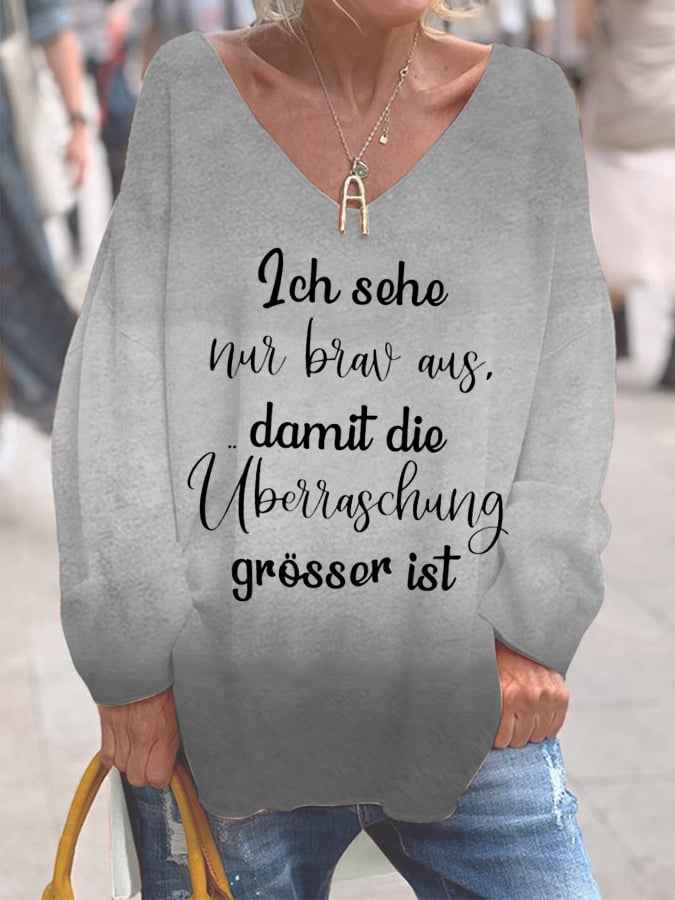 Ich bin nicht auf der Welt um perfekt zu sein-Sweatshirt