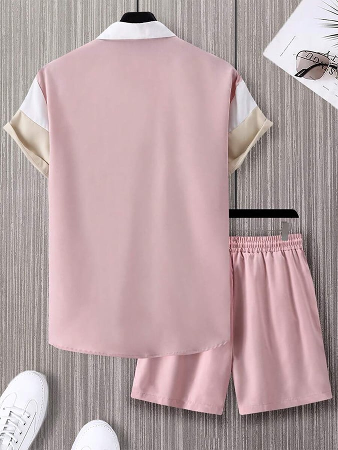 Modischer, bedruckter Freizeitanzug für Herren