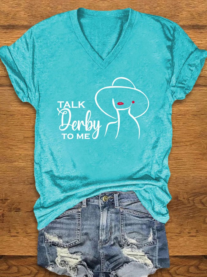 Women's "Talk Derby To Me" Printed T-Shirt