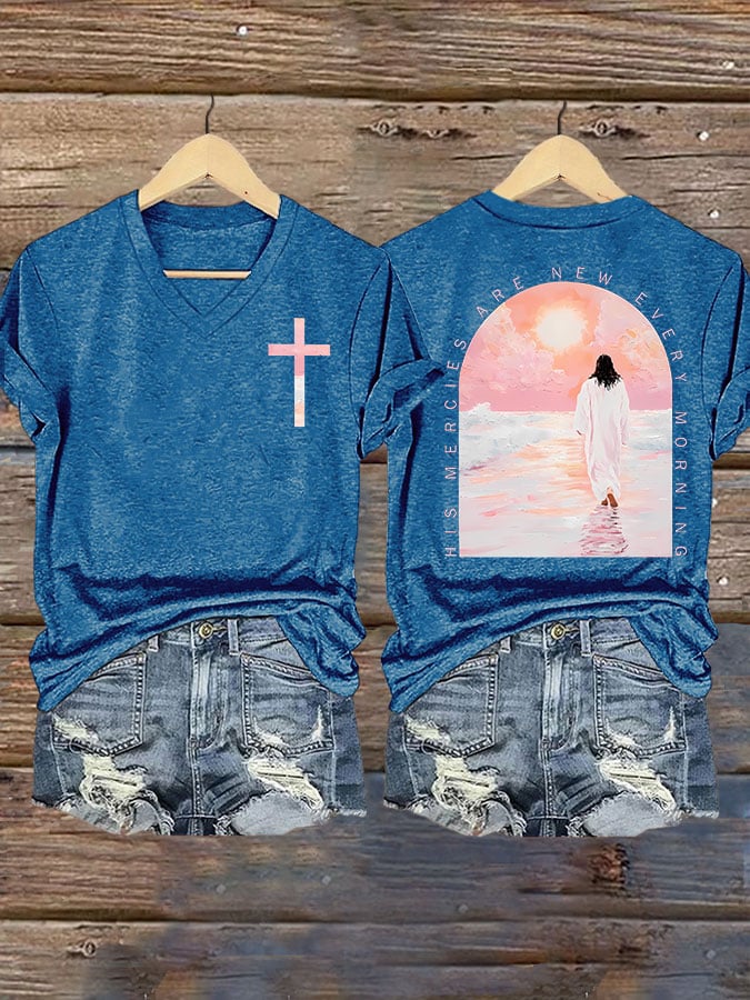 His Mercies Are New Every Morning Print T-shirt