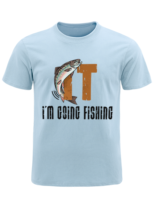 I'm Going Fishing Humor Unisex Classic Cotton Tee