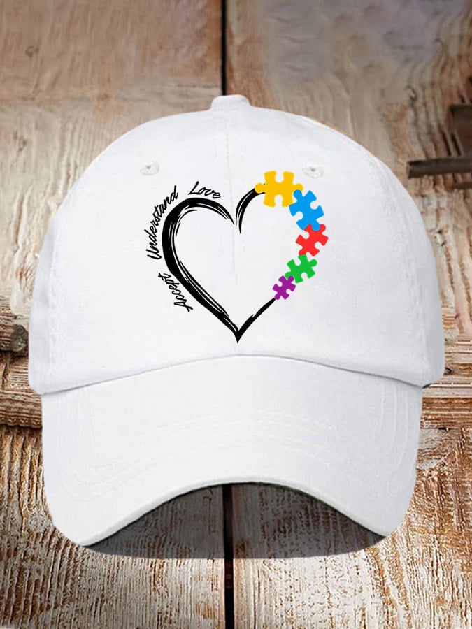 Autism Awareness Print Baseball Cap