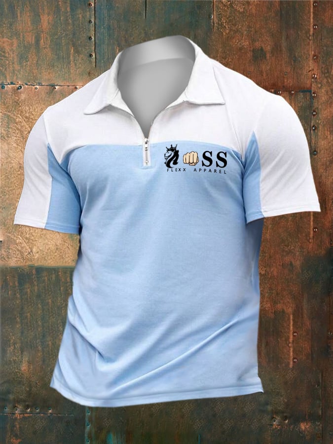 Lässiges Poloshirt in Kontrastfarbe für Herren