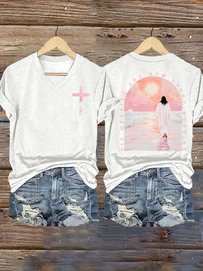His Mercies Are New Every Morning Print T-shirt