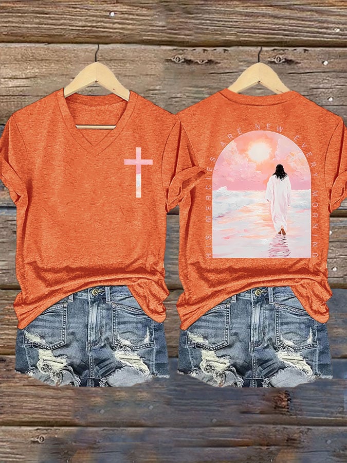 His Mercies Are New Every Morning Print T-shirt