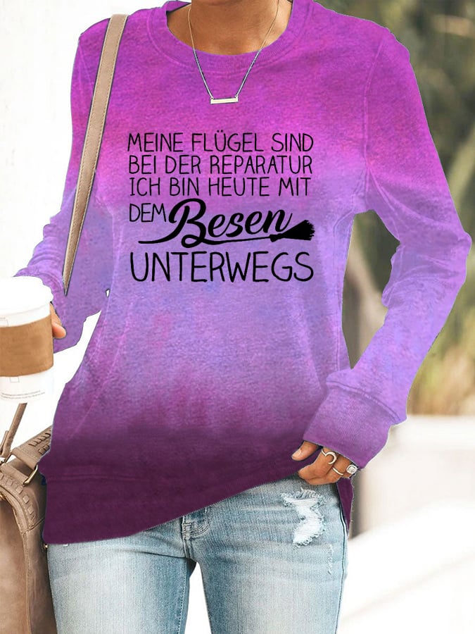 "Meine Flügel sind bei der Reparatur ..." Sweatshirt