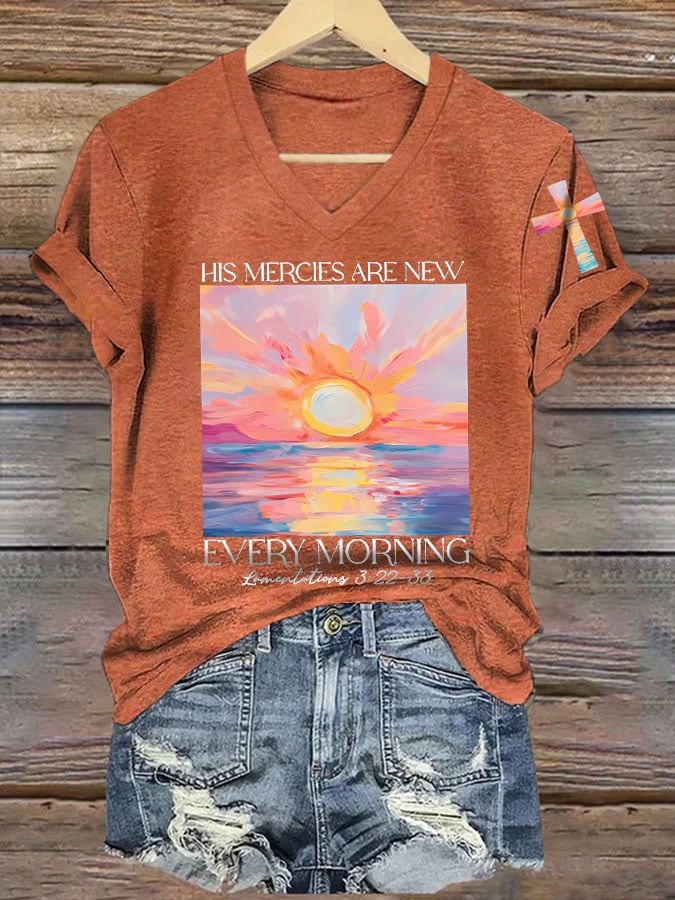 Women's His Mercies Are New Every Morning Feeling T-Shirt