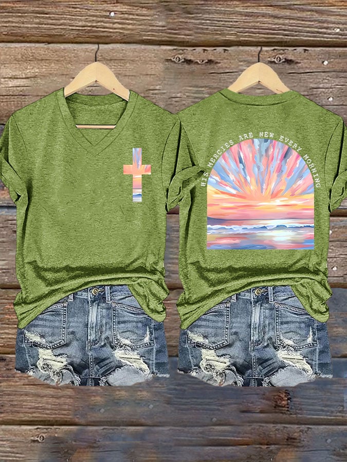 His Mercies Are New Every Morning Print T-shirt