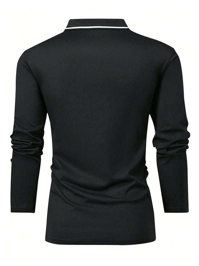 Lässiges Poloshirt für Herren mit Buchstabendruck