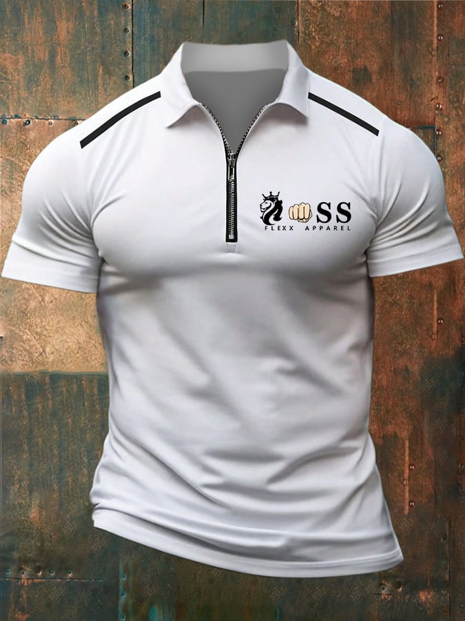 Lässiges Poloshirt in Kontrastfarbe für Herren