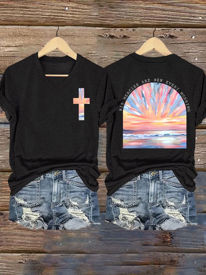 His Mercies Are New Every Morning Print T-shirt