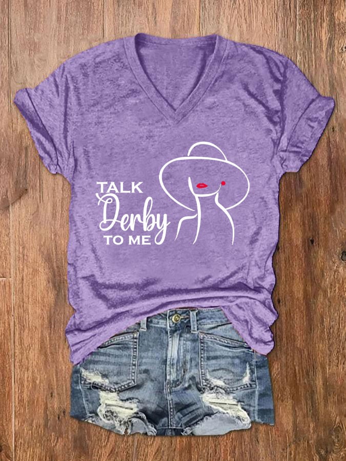 Women's "Talk Derby To Me" Printed T-Shirt