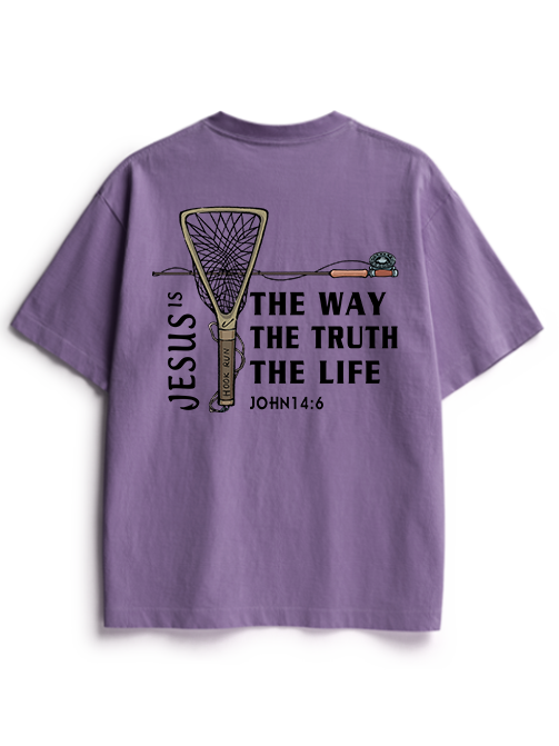 Fishing for Truth Unisex Heavyweight Cotton T-Shirt