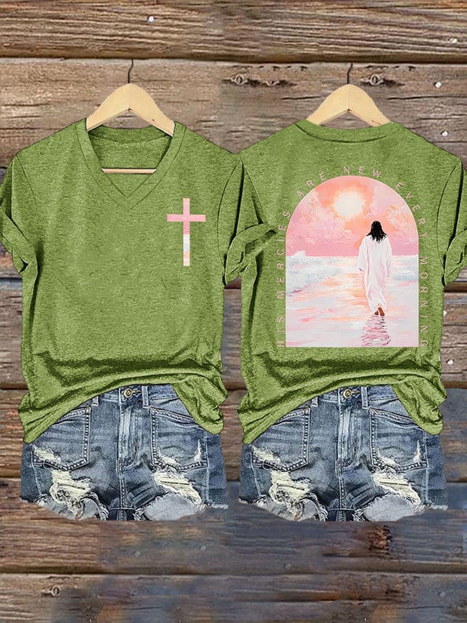 His Mercies Are New Every Morning Print T-shirt