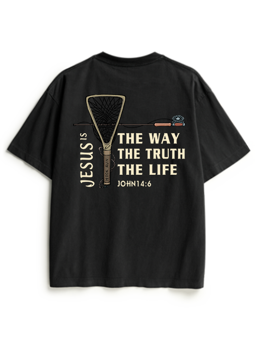 Fishing for Truth Unisex Heavyweight Cotton T-Shirt