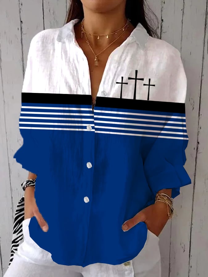Women's Faith Printed Casual Shirt