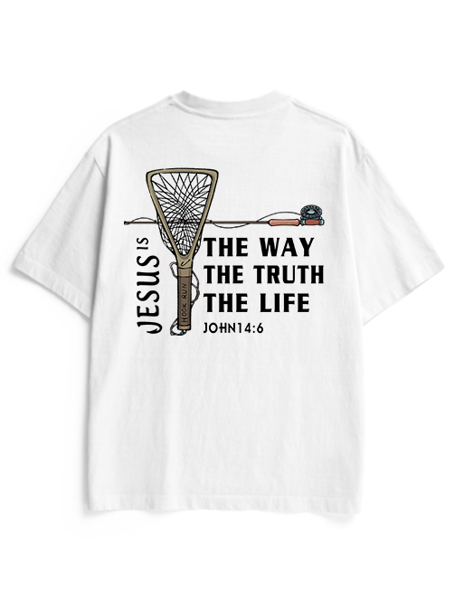 Fishing for Truth Unisex Heavyweight Cotton T-Shirt