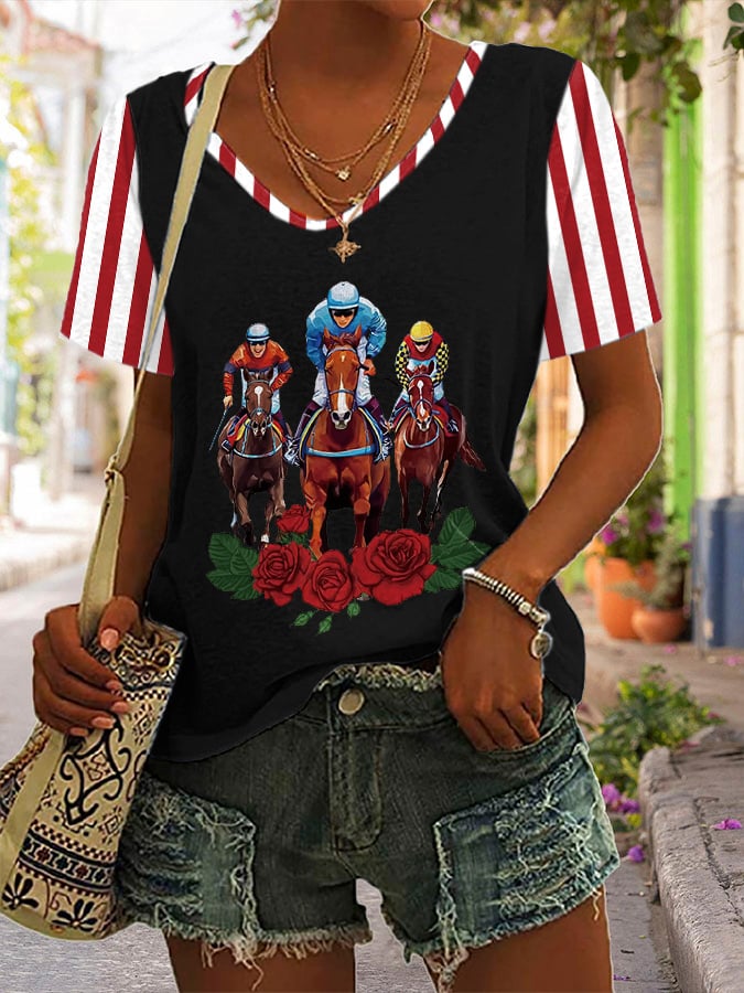 Women'S Kentucky Derby Print T-shirt