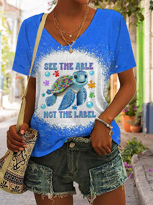 Women's Autism Print T-shirt