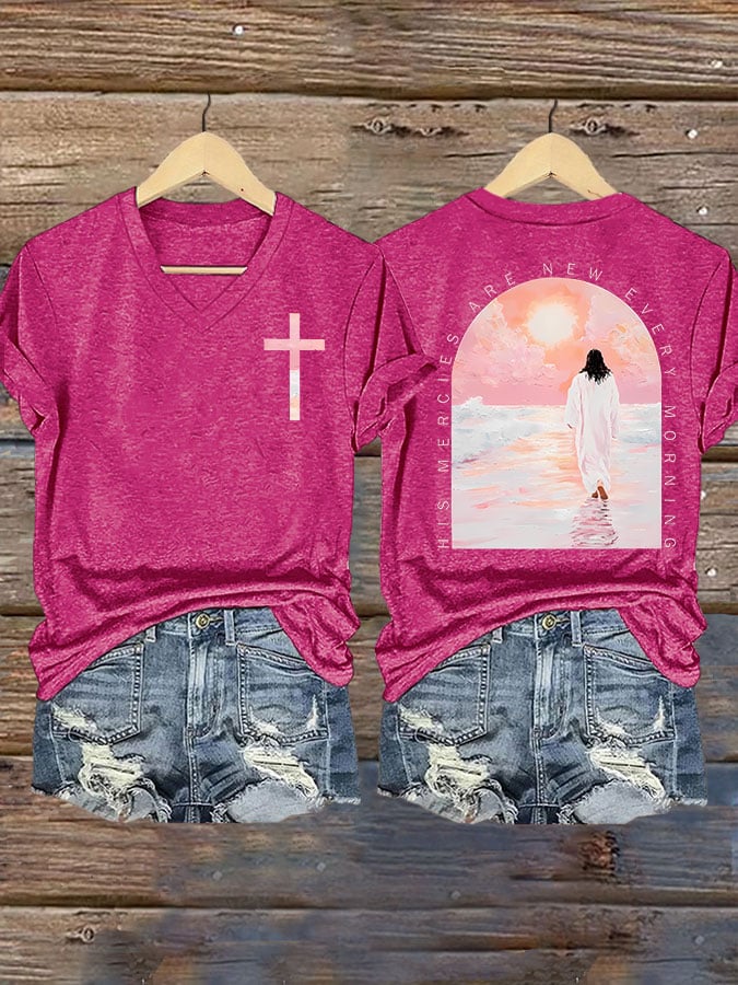 His Mercies Are New Every Morning Print T-shirt