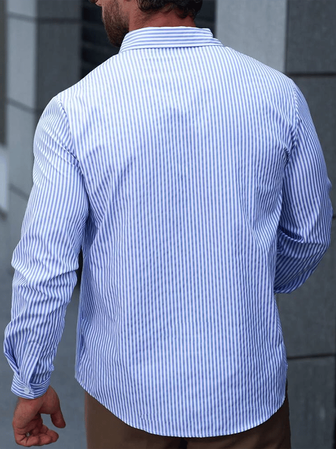 Gestreiftes Business-Casual-Hemd für Herren