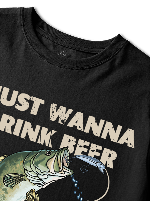 I Just Wanna Drink Beer and Jerk My Rod Unisex Classic Cotton Tee
