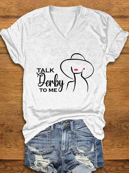 Women's "Talk Derby To Me" Printed T-Shirt